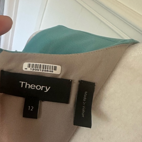 Theory Blue Sleeveless Sheath Dress size 12 - Picture 4 of 9